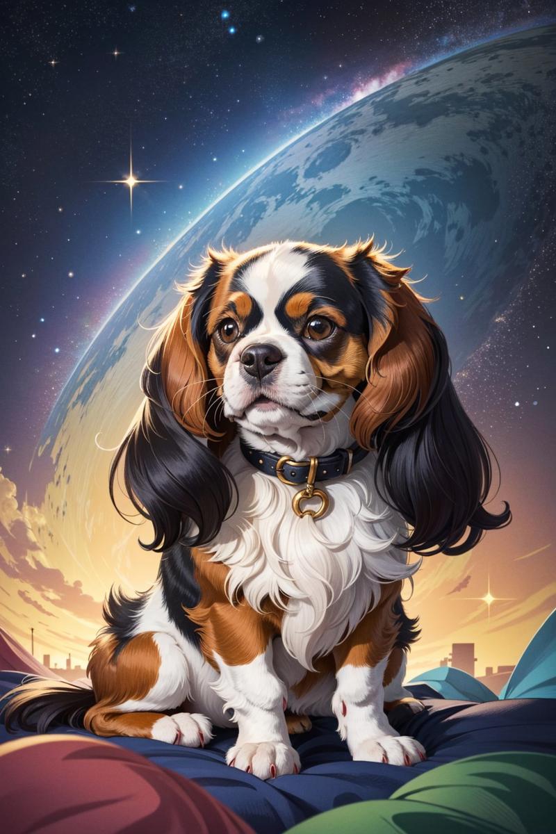 15801-Heartless Cavalier King Charles Spaniel between the stars.jpg